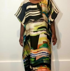 Kids Silk-Blend Kaftan, Boubou dress 2T - 7